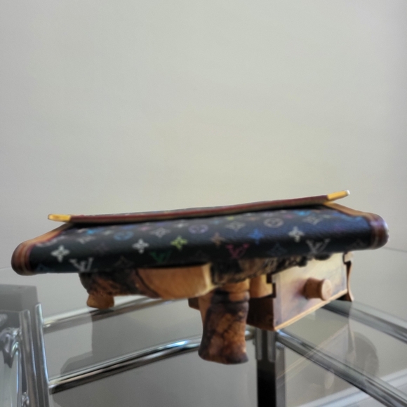 Louis Vuitton Monogram Takashi Murakami Black Multicolor International Wallet - Picture 5 of 11